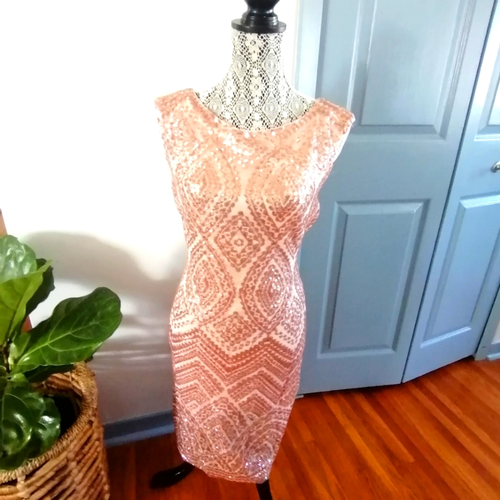 Party dress with sequence